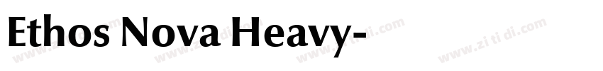 Ethos Nova Heavy字体转换